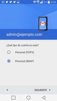 Configurar Cuentas de Correo en Android